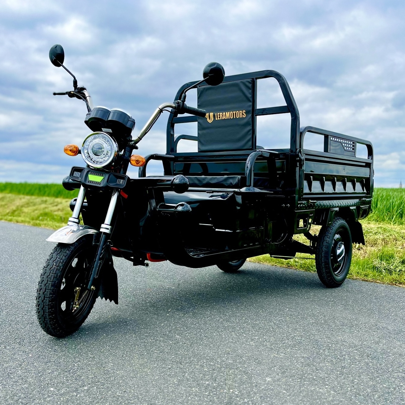 Profesionální nasazení elektrické tříkolky Leramotors Tuk Tuk Cargo G1+ 1000W 60V